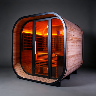 Anyi-9 Square Infrared Sauna – Carbonized Spruce Anyi Health
