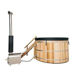 External Oven Heated Wooden Hot Tub – Traditional Outdoor Spa Anyi Health