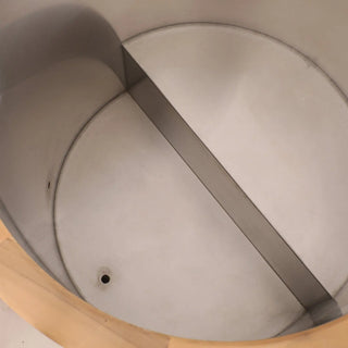 Round Red Cedar Cold Plunge Tub – Wooden Cryotherapy Spa Barrel for Recovery & Wellness Anyi Health