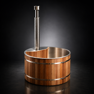 Luxury Wood-Fired Hot Tub for Backyard | Red Cedar & Spruce Anyi Health