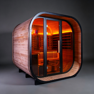 Anyi-9 Square Infrared Sauna – Carbonized Spruce Anyi Health