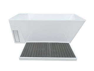 Acrylic Ice Bath Tub with Built-In Ice Machine – All-in-One Cold Plunge Spa System for Athlete Recovery, Hydrotherapy & Home Gym, Modern Sleek Cooling Design