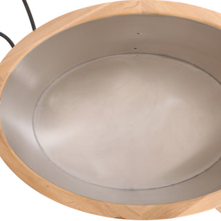 Double Capacity Oval Red Cedar Ice Bath Tub – Dual Person Cold Plunge Spa Barrel for Athlete Recovery, Hydrotherapy & Home Wellness, Natural Wooden Therapy Tub