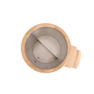 Round Red Cedar Cold Plunge Tub – Wooden Cryotherapy Spa Barrel for Recovery & Wellness Anyi Health