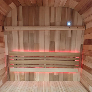 Red Cedar Outdoor Square Traditional Steam Sauna – Premium Home Wellness & Relaxation Anyi Health