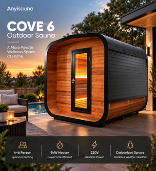 Anyisauna COVE 6 Outdoor Sauna Anyi Health