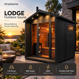 Anyisauna GABLE Outdoor Sauna Anyi Health