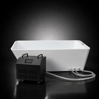 ICE TUB – Rectangular Acrylic Cold Plunge Tub with Chiller for Recovery & Thermal Contrast Therapy Anyi Health