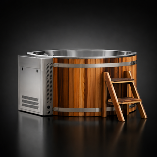 Luxury Red Cedar Jacuzzi Hot Tub with Integrated Heater Anyi Health